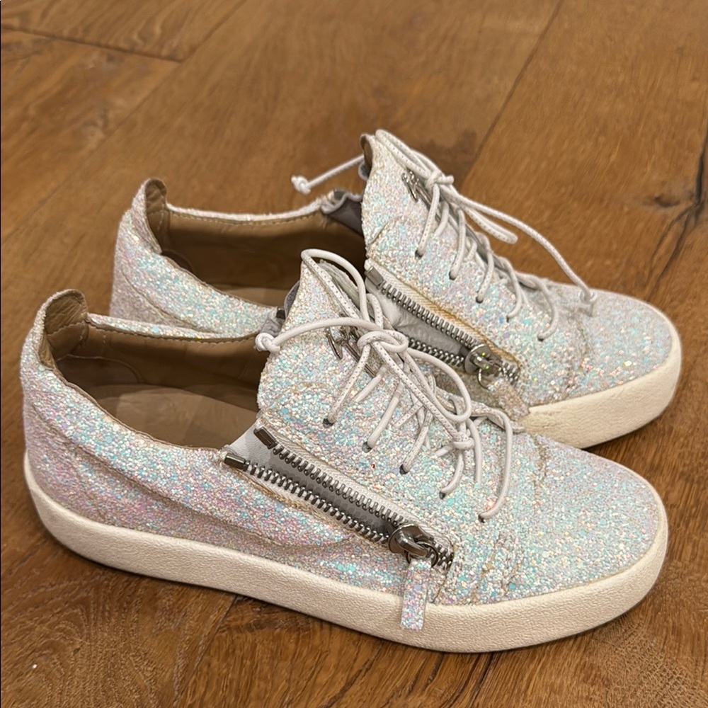 Giuseppe zanotti glitter White Women's Sneakers